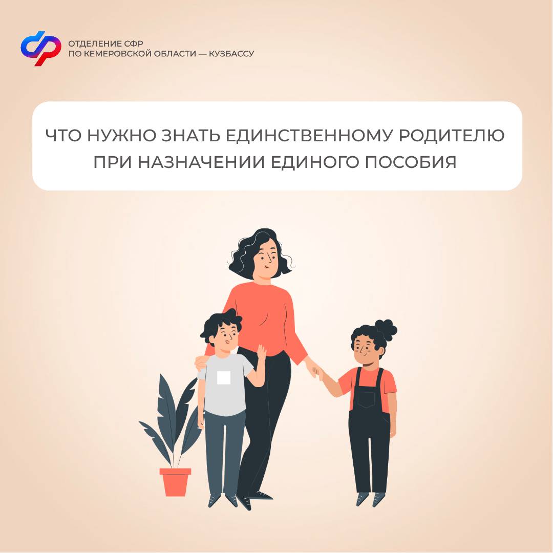 Отделение Социального фонда России по Кемеровской области – Кузбассу при назначении единого пособия учитывает имущественную обеспеченность семьи, официальное трудоустройство родителей или наличие объективных причин для отсутствия доходов.